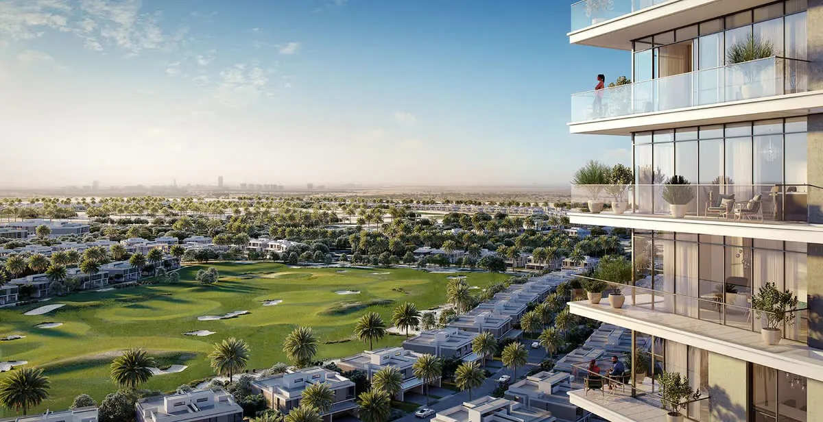 Dubai Hills Estate golf course views