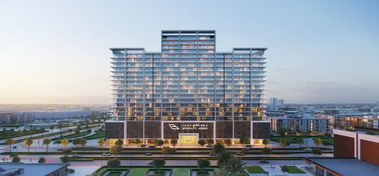 Binghatti Amber residential building in JVC
